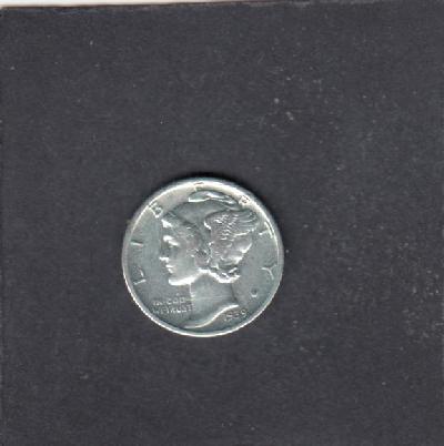 Beschrijving: 1 Dime MERCURY